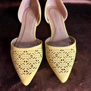 Madden Girl Mustard Yellow Pointed Toe Flats